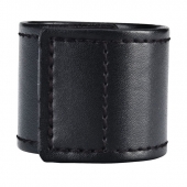 Хомут-утяжка для мошонки из искусственной кожи на липучке VELCRO BALL STRETCHER- 4 см. - BlueLine - в Грозном купить с доставкой