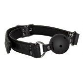 Черный кляп-шарик BALL GAG DIAMOND - Dream Toys - купить с доставкой в Грозном