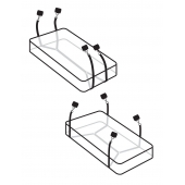 Фиксаторы для кровати WRAPAROUND MATTRESS RESTRAIN - Pipedream - купить с доставкой в Грозном