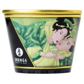 Массажная свеча Exotic Green Tea с ароматом зелёного чая - 170 мл. - Shunga - купить с доставкой в Грозном