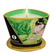 Массажная свеча Exotic Green Tea с ароматом зелёного чая - 170 мл. - Shunga - купить с доставкой в Грозном
