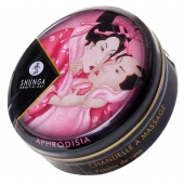 Массажная свеча Rose Petals с ароматом розы - 30 мл. - Shunga - купить с доставкой в Грозном