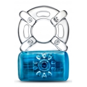 Синее эрекционное виброкольцо Pleaser Rechargeable C-Ring - Blush Novelties - в Грозном купить с доставкой