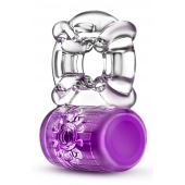 Фиолетовое эрекционное виброкольцо Pleaser Rechargeable C-Ring - Blush Novelties - в Грозном купить с доставкой