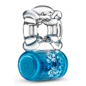 Синее эрекционное виброкольцо One Night Stand Vibrating C-Ring - Blush Novelties - в Грозном купить с доставкой