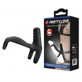 Черная вибронасадка на пенис Vibrating Penis Sling - Baile - в Грозном купить с доставкой