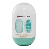 Бирюзовый мастурбатор-яйцо Twist Angel - Baile - в Грозном купить с доставкой