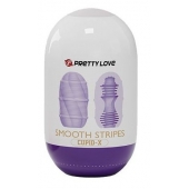 Сиреневый мастурбатор-яйцо Smooth Stripes - Baile - в Грозном купить с доставкой