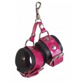 Розово-черный брелок  Наручники - Sitabella - купить с доставкой в Грозном