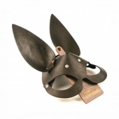 Черная гладкая маска  Зайка  с длинными ушками - Crazy Handmade - купить с доставкой в Грозном