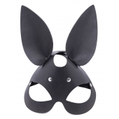 Черная гладкая маска  Зайка  с длинными ушками - Crazy Handmade - купить с доставкой в Грозном