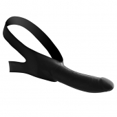 Черный кляп-страпон Masters Mini Face Fuck Strap-On - 14 см. - XR Brands - купить с доставкой в Грозном