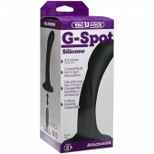 Черная изогнутая насадка Vac-U-Lock G-Spot - 16,5 см. - Doc Johnson - купить с доставкой в Грозном