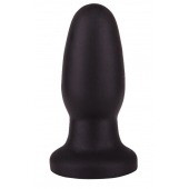 Чёрная овальная пробочка на ножке - 10 см. - LOVETOY (А-Полимер)