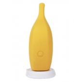 Желтый перезаряжаемый вибратор Ba-banana - 8,2 см. - CNT