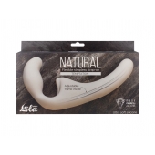 Бежевый безремневой страпон Temptation - Lola Games - купить с доставкой в Грозном