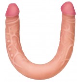 Двусторонний фаллоимитатор из киберкожи - 47 см. - LOVETOY (А-Полимер)