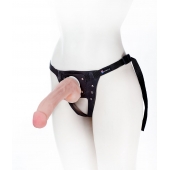 Податливый фаллос на трусиках Harness - 20,5 см. - LOVETOY (А-Полимер) - купить с доставкой в Грозном