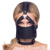 Черный намордник с кляпом-шаром Head Harness With A Gag - Orion - купить с доставкой в Грозном