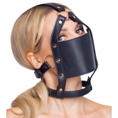 Черный намордник с кляпом-шаром Head Harness With A Gag - Orion - купить с доставкой в Грозном