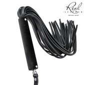 Черная кожаная плеть-флоггер - 84 см. - Notabu - купить с доставкой в Грозном