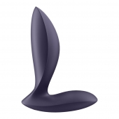 Фиолетовый анальный вибростимулятор Power Plug - Satisfyer - в Грозном купить с доставкой
