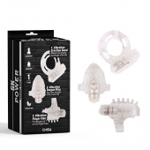 Набор из 3 прозрачных эрекционных колец с вибрацией Teasers Ring Kit - Chisa - в Грозном купить с доставкой