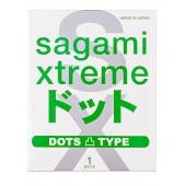 Презерватив Sagami Xtreme Type-E с точками - 1 шт. - Sagami - купить с доставкой в Грозном
