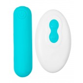 Голубая вибропуля Tnim с пультом ДУ - A-toys