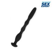 Черный силиконовый уретральный стимулятор - 10 см. - Sex Expert - купить с доставкой в Грозном
