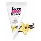 Съедобное согревающее массажное масло Love Me Tender Vanilla с ароматом ванили - 10 мл. - Love to Love - купить с доставкой в Грозном