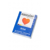 Презервативы с пупырышками Masculan Dotted - 3 шт. - Masculan - купить с доставкой в Грозном