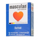 Презервативы с пупырышками Masculan Dotted - 3 шт. - Masculan - купить с доставкой в Грозном