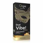Съедобный гель Dual Vibe Pina Colada с эффектом вибрации и вкусом коктейля пина колада - 15 мл. - ORGIE - купить с доставкой в Грозном
