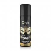 Съедобный гель Dual Vibe Pina Colada с эффектом вибрации и вкусом коктейля пина колада - 15 мл. - ORGIE - купить с доставкой в Грозном