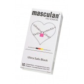 Ультрапрочные презервативы Masculan Ultra Safe Black - 10 шт. - Masculan - купить с доставкой в Грозном