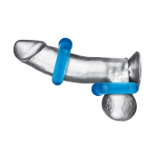 Комплект из двух колец для пениса 2-Pack Ultra-Stretch Stamina Endurance Ring - BlueLine - в Грозном купить с доставкой