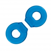 Комплект из двух колец для пениса 2-Pack Ultra-Stretch Stamina Endurance Ring - BlueLine - в Грозном купить с доставкой