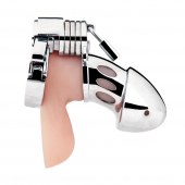 Клетка на пенис из металла Obedience Cock Cage - BlueLine - купить с доставкой в Грозном