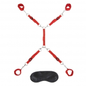 Красная фиксация на матрас Classic Bedspreader - Lux Fetish - купить с доставкой в Грозном