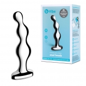Стальной анальный фаллоимитатор для простаты Stainless Steel Anal Beads - 13 см. - b-Vibe - в Грозном купить с доставкой