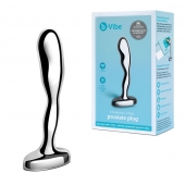 Стальной стимулятор простаты Stainless Steel Prostate Plug - 11,5 см. - b-Vibe - в Грозном купить с доставкой