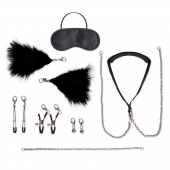 Большой эротический набор из 12 предметов Interchangeable Collar   Nipple Clips Set - Lux Fetish - купить с доставкой в Грозном
