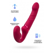 Малиновый безремневой страпон Lapis - 23 см. - Lovense - купить с доставкой в Грозном