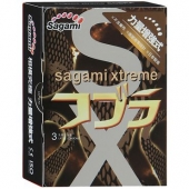 Суженные к основанию презервативы Sagami Xtreme COBRA - 3 шт. - Sagami - купить с доставкой в Грозном