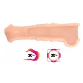 Телесная фантазийная насадка на член Cock Sleeve Size L - KOKOS - в Грозном купить с доставкой