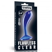 Синяя анальная втулка Flawless Clear Prostate Plug 6.0 - 15 см. - Lovetoy - в Грозном купить с доставкой