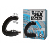 Чёрный массажёр простаты серии Sex Expert - Sex Expert - в Грозном купить с доставкой