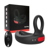 Черное эрекционное виброкольцо Cock Ring с пультом ДУ - I-MOON - в Грозном купить с доставкой