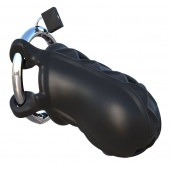 Черный замок верности Extreme Silicone Cock Blocker - Pipedream - купить с доставкой в Грозном